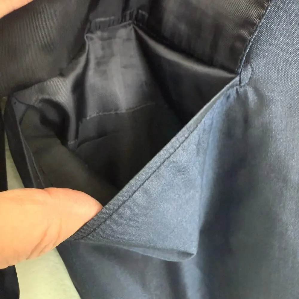 Sagmeister Raffaele Caruso Blazer Navy Silk Handmade‎ Italy Menswear 40 M